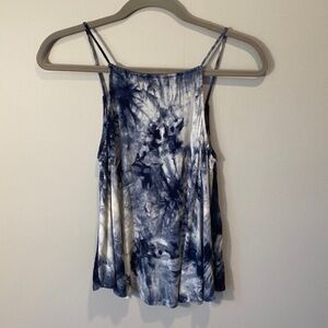 One Clothing Tie-Dye Blue Spaghetti Strap Tank Top
